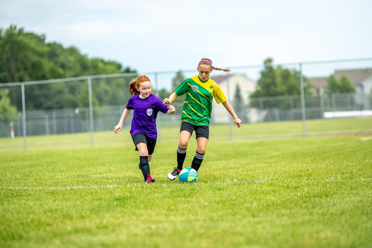 soccer girl close up